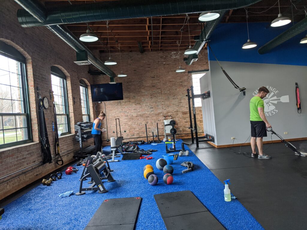 A clean gym is a happy gym